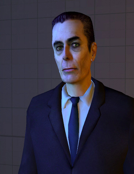 a photo of gman from half life 2 in the style of