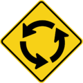 Circular Intersection sign 1.svg