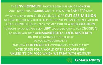 Green Party 2015 GE Poster