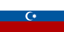 The flag symbolizes the Russian spirit of the Azeri people.