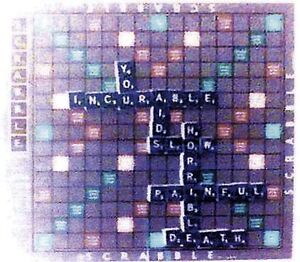 Simply insert some subtle hints into a friendly game of Scrabble.