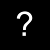 White question mark with black background.svg