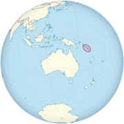 Location of the Salmon Islands in Oceania