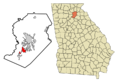 800px-Hall County Georgia Incorporated and Unincorporated areas Oakwood Highlighted svg.png