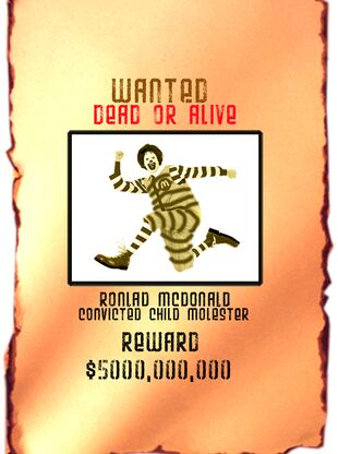 Ronald Wanted Poster